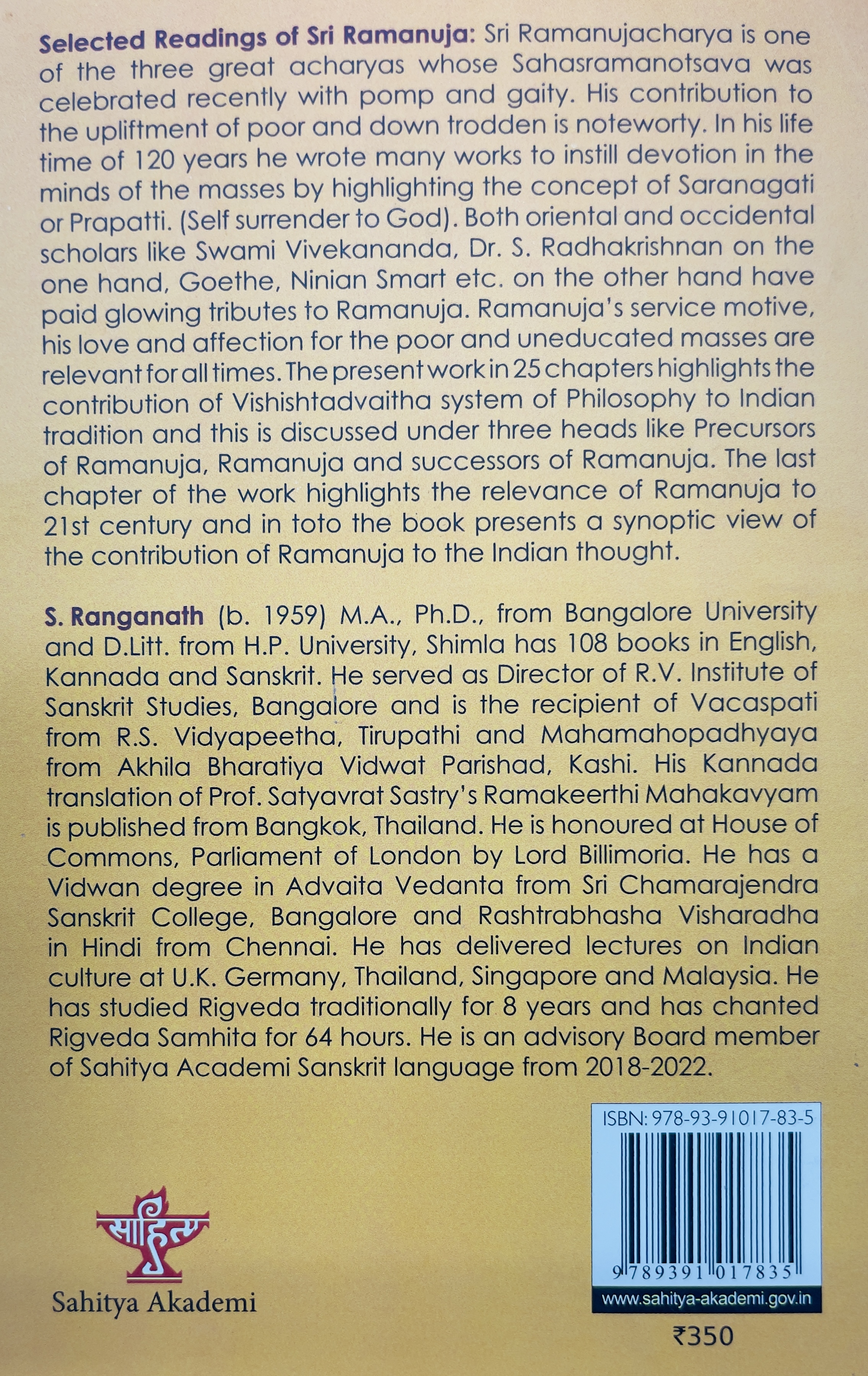 Selected Readings of Sri Ramanuja - image 2