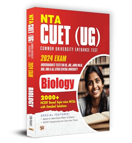 NTA CUET UG 2024 Exam | Biology | 2000+ NCERT Based Topic-wise MCQs | Useful for DU JNU Jamia Milia BHU AMU CHS and All Other Central University