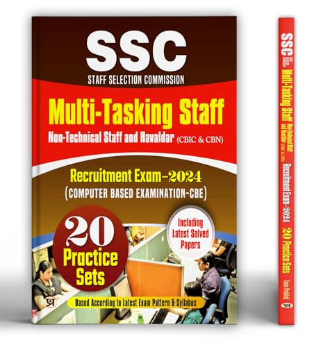 SSC Staff Selection Commission Multi-Tasking Staff Non-Technical Staff And Haveldar (CBIC & CBN) Recruitment Exam-2024 (Computer Based Examination-CBE) 20 Practice Sets