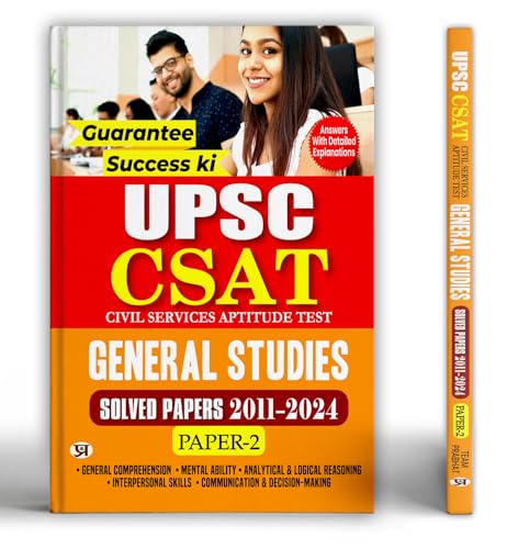 UPSC CSAT Civil Services Aptitude Test General Studies Paper-2 Solved Papers 2011-2024