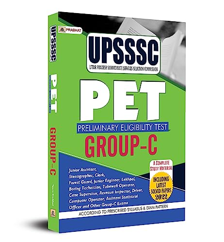 UPSSSC Uttar Pradesh Subordinate Services Selection Commission 2023 Pet (Preliminary Eligibility Test) Group-C